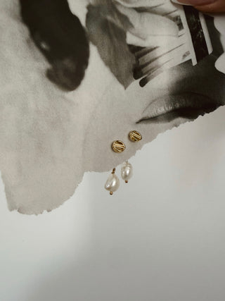 PEARL EARRINGS GOLD