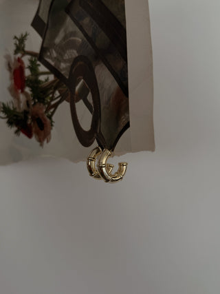 HALO EARRINGS GOLD