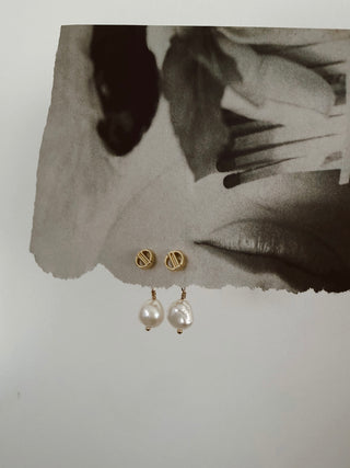PEARL EARRINGS GOLD