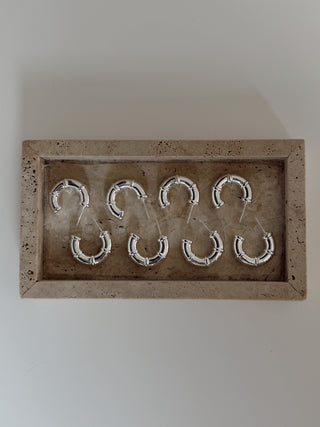 HALO EARRINGS SILVER