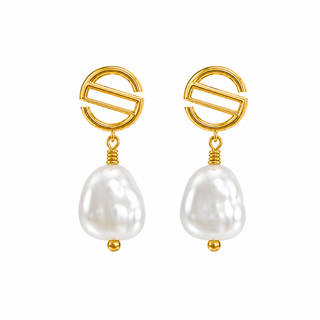 PEARL EARRINGS GOLD
