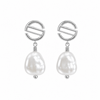 PEARL EARRINGS SILVER