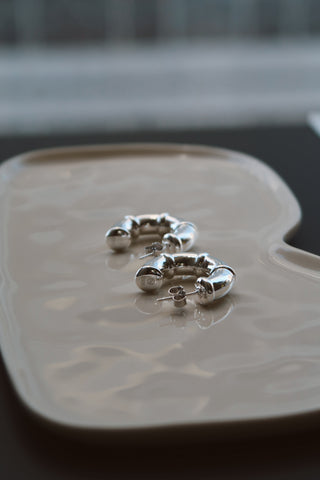 HALO EARRINGS SILVER