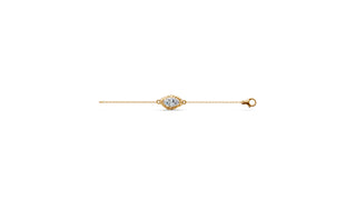 TIGER EYE  DIAMOND BRACELET