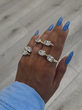 SQUARE RING SILVER