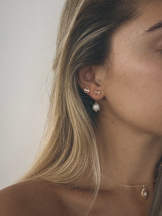PEARL EARRINGS GOLD